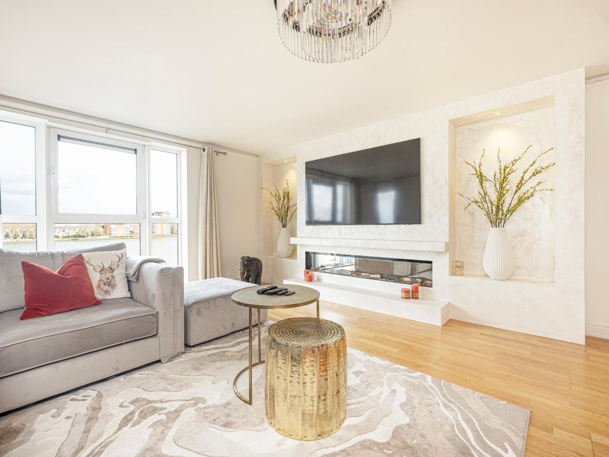 לונדון The View Greenwich - Luxury River Thames Apartment מראה חיצוני תמונה